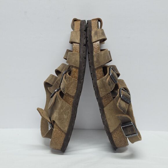 Birkenstock Zadar Sandals EU 42 Mens US 9 Womens 11 Fisherman Tan Nubuck Leather main image 4
